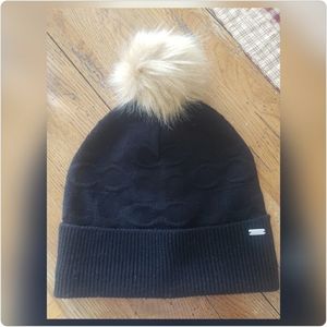 Coach Beanie Hat w/Pom